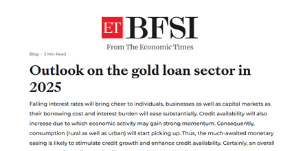 Gold loan sector outlook